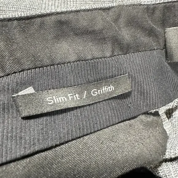 Vince Glen Plaid Griffith Pants in Medium Heather Gray Men's Sz 33 New With Tags
